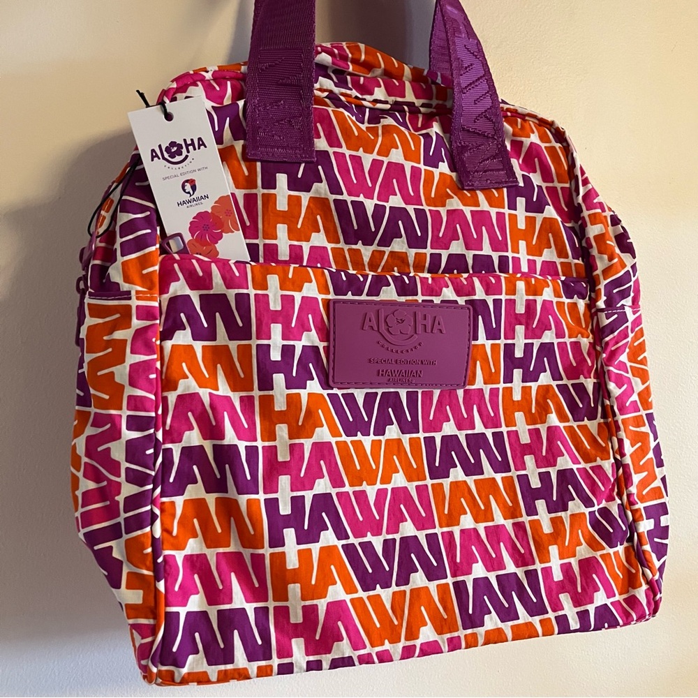 Aloha Collection x Hawaiian Airlines Flight Bag, Vintage Hawaiian